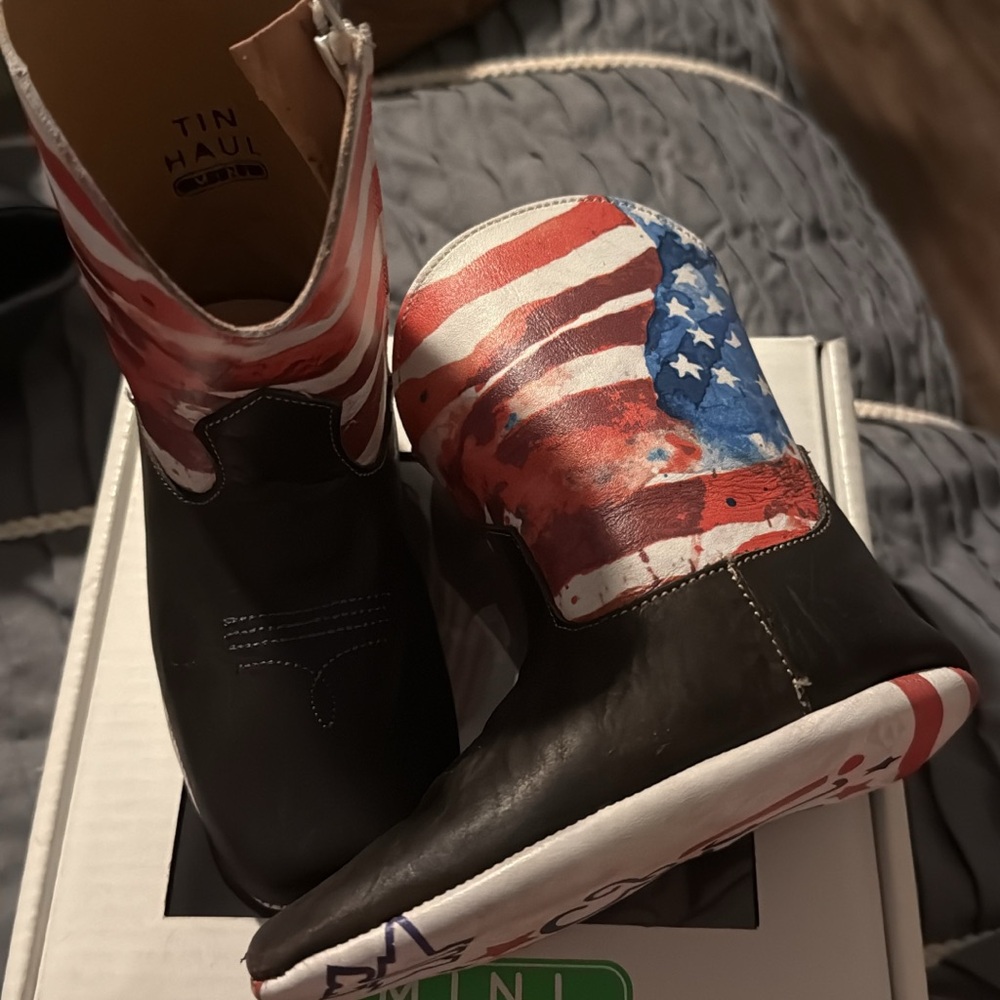 Tin Haul Toddler Stars and Stripes Cowboy Boots